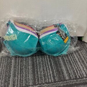 Lukasi 6-Pack Padded Bras Multicolor Set Size 36D – Style #2009